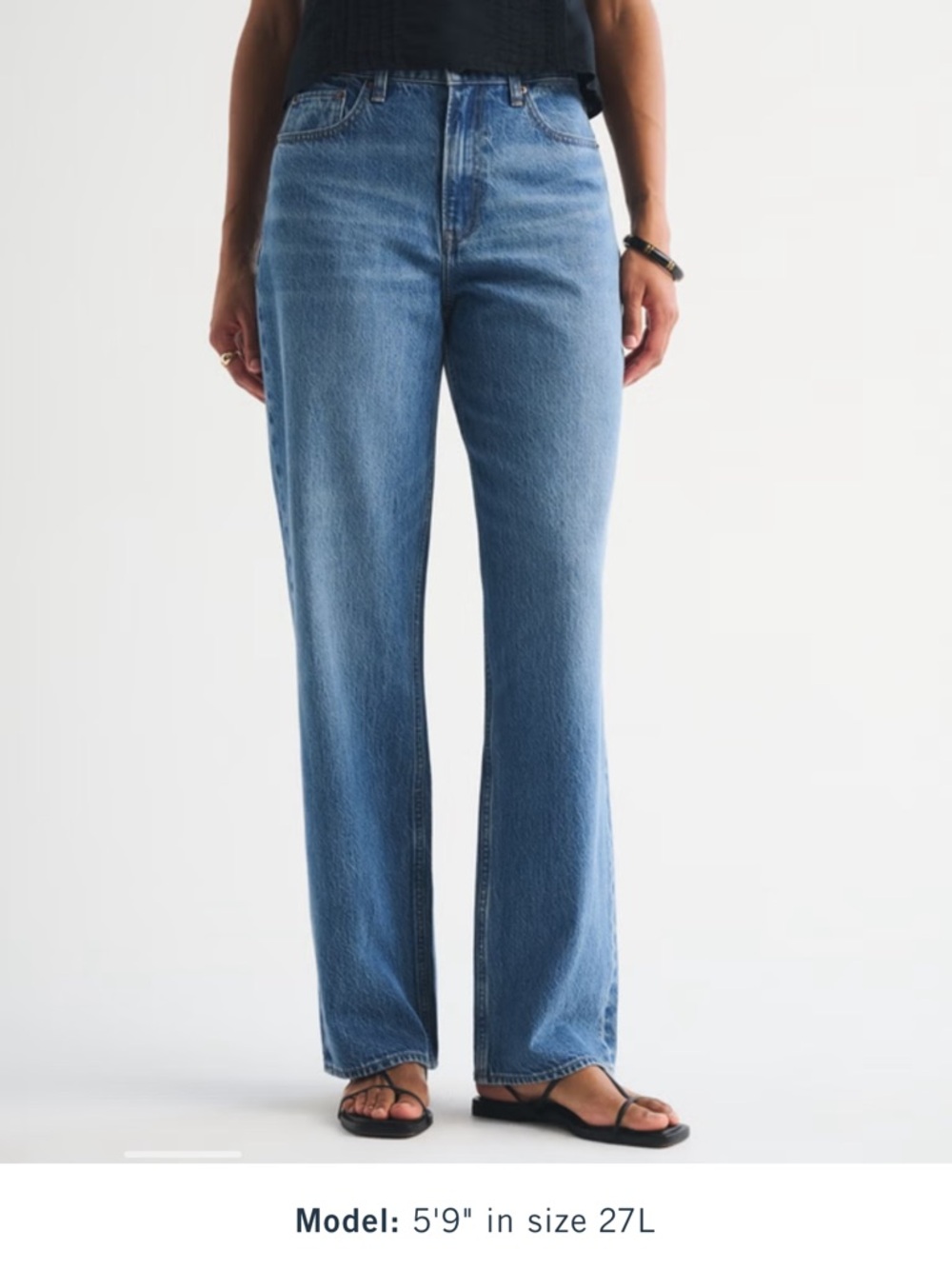 Abercrombie Curve Love High Rise Loose Jean - 28 Regular